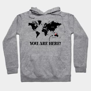 You are here! Australia Hoodie